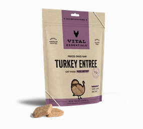 Vital Essentials Grain Free Turkey Dinner Patties Freeze Dried Raw Food for Cats cat toys and food,complete cat care,all in one cat kit