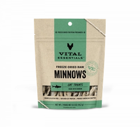 Vital Essentials Vital Cat Freeze Dried Grain Free Minnows Cat Treats cat supplies,cat essentials,cat accessories