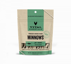 Vital Essentials Vital Cat Freeze Dried Grain Free Minnows Cat Treats cat toys and food,complete cat care,all in one cat kit
