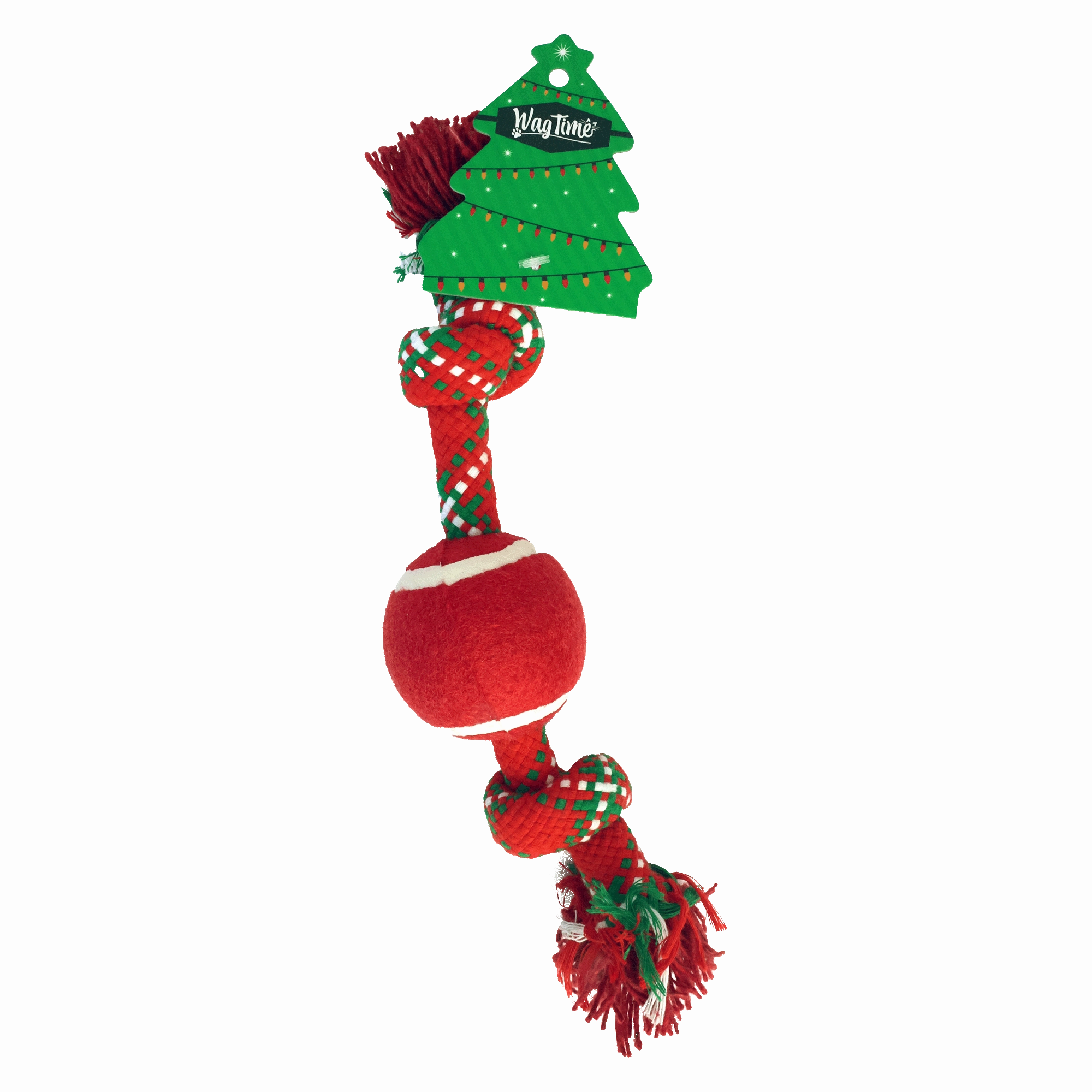 WagTime - Christmas Ball Rope Toy (30cm)