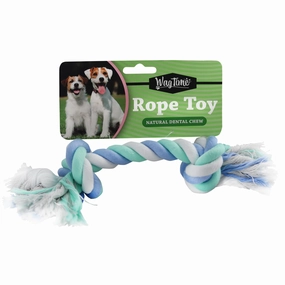 WagTime - Classic Bone Rope Toy (25cm) squeaky dog toy,plush dog toy,soft chew toy