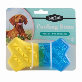 WagTime - Cooling Bone Chew Toy squeaky dog toy,plush dog toy,soft chew toy