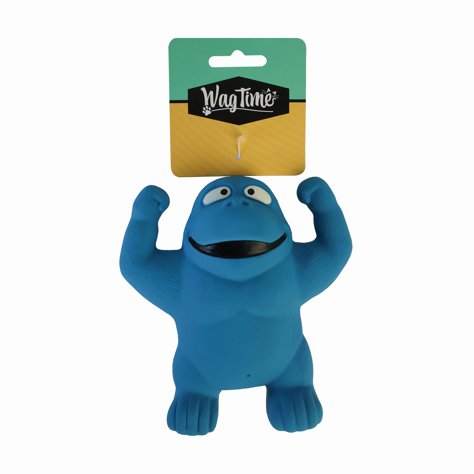WagTime - Latex Gorilla (14.5cm) squeaky dog toy,plush dog toy,soft chew toy
