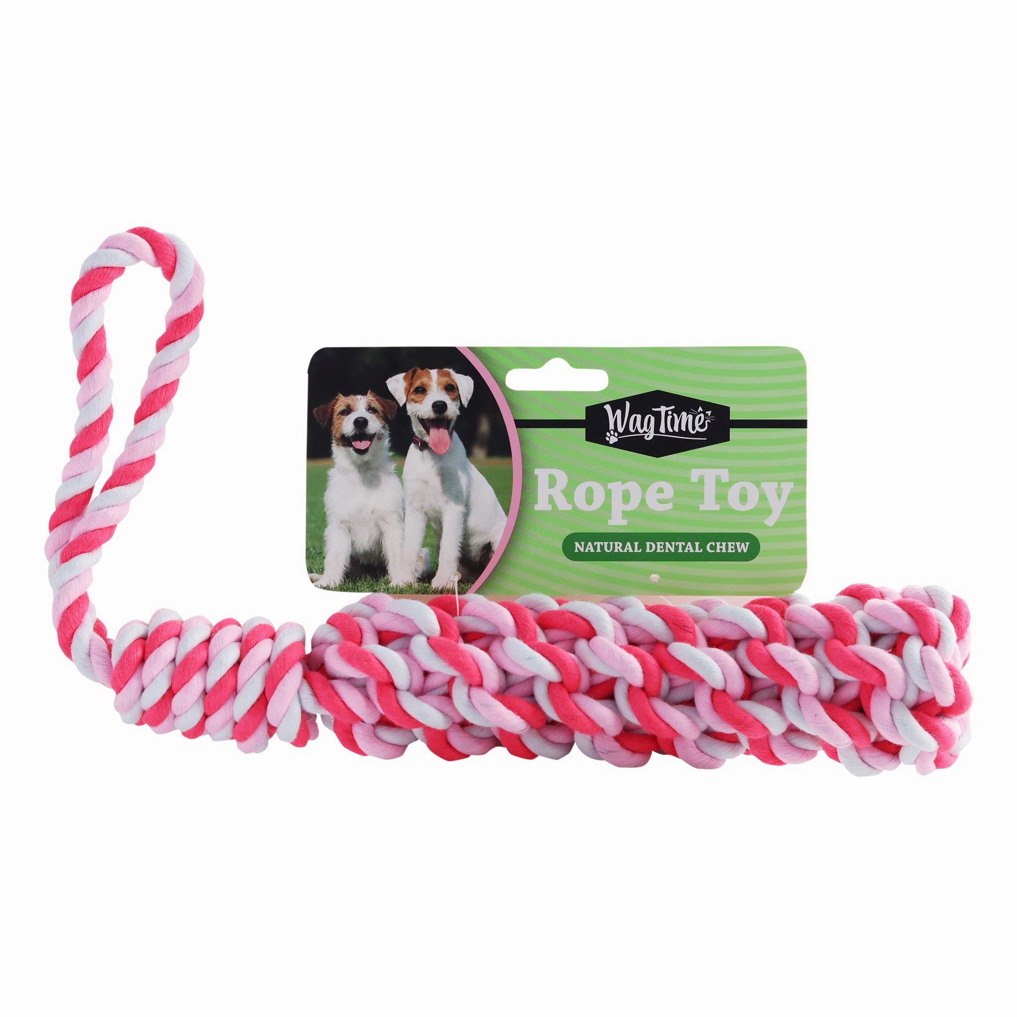 WagTime - Log Rope Toy (41cm) squeaky dog toy,plush dog toy,soft chew toy