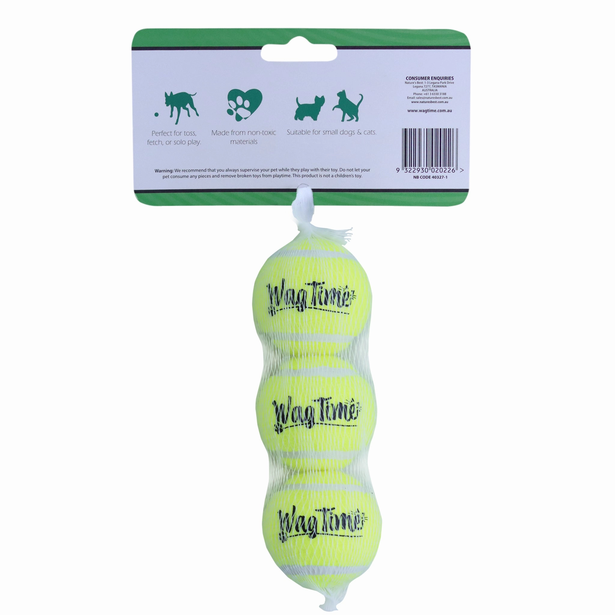 WagTime - Tennis Ball Mini (3pk)
