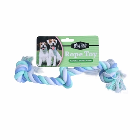 WagTime - Triple Knot Rope Toy (40cm) squeaky dog toy,plush dog toy,soft chew toy