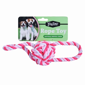 WagTime - Tug Rope Toy (28cm) squeaky dog toy,plush dog toy,soft chew toy
