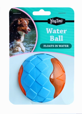 WagTime - Water Ball Chew Toy squeaky dog toy,plush dog toy,soft chew toy