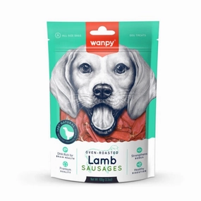 Wanpy Lamb Sausages 100g meat dog treat,healthy dog snack,jerky for dogs