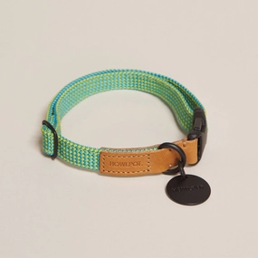 We are Tight: Ribbon Dog Collar, Palm Tree dog collar,leather dog collar,adjustable dog collar