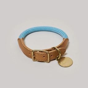 We are Tight: Rope Dog Collar, Cloud Bay dog collar,leather dog collar,adjustable dog collar