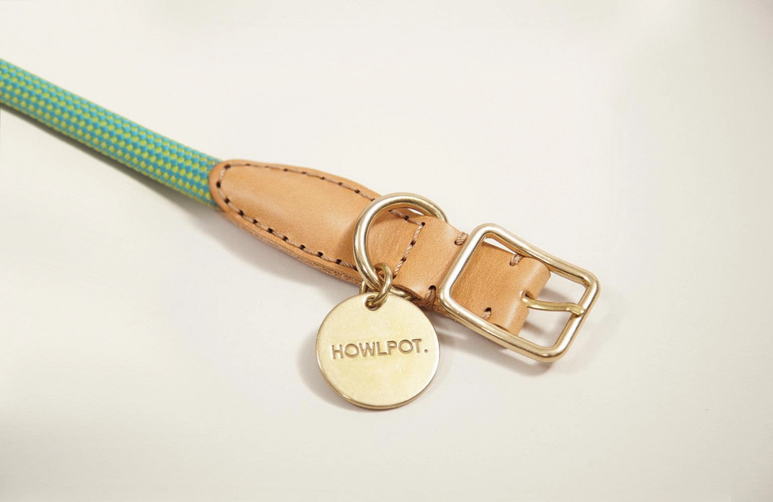 We are Tight: Rope Dog Collar, Palm Tree