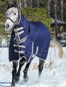 WeatherBeeta ComFITec Essential Combo Neck, Heavy Weight, Turnout Blanket, Navy/Silver/Red horse blanket,poultry bed sheet,equine sheets