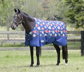 WeatherBeeta ComFITec Essential Standard Neck, Medium, Holiday Sweater Print horse blanket,poultry bed sheet,equine sheets