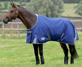 WeatherBeeta ComFITec Premier Free II Standard Neck, Medium, Dark Blue/Grey horse blanket,poultry bed sheet,equine sheets