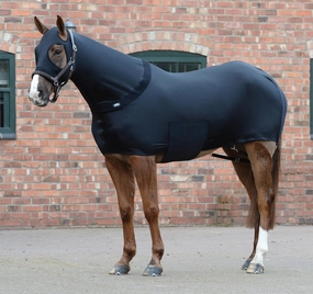 WeatherBeeta Stretch Lycra Horse Rug, Black horse blanket,poultry bed sheet,equine sheets