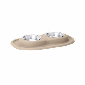 WeatherTech Double Low Pet Feeding System, Stainless Steel cat food bowl,cat feeder,elevated cat dish