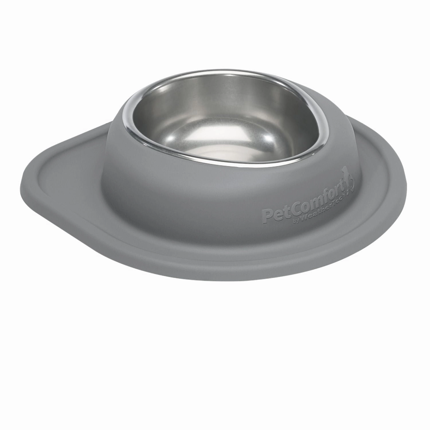 WeatherTech Single Low Pet Feeding System, Stainless Steel
