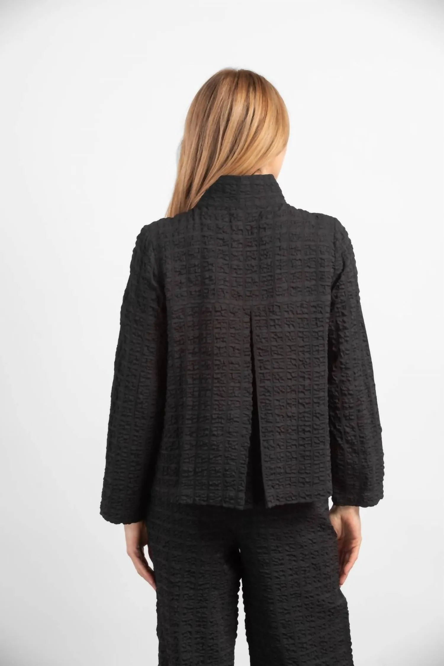 Weave Swing Jacket In Black