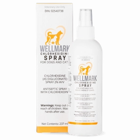 Wellmark Chlorhexidine Spray for Dogs & Cats dog health supplement,dog multivitamin,canine health care