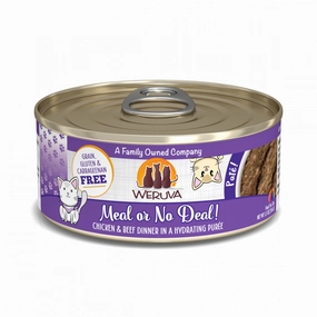 Weruva Classic Cat Pate Meal or No Deal! with Chicken & Beef Canned Cat Food cat toys and food,complete cat care,all in one cat kit