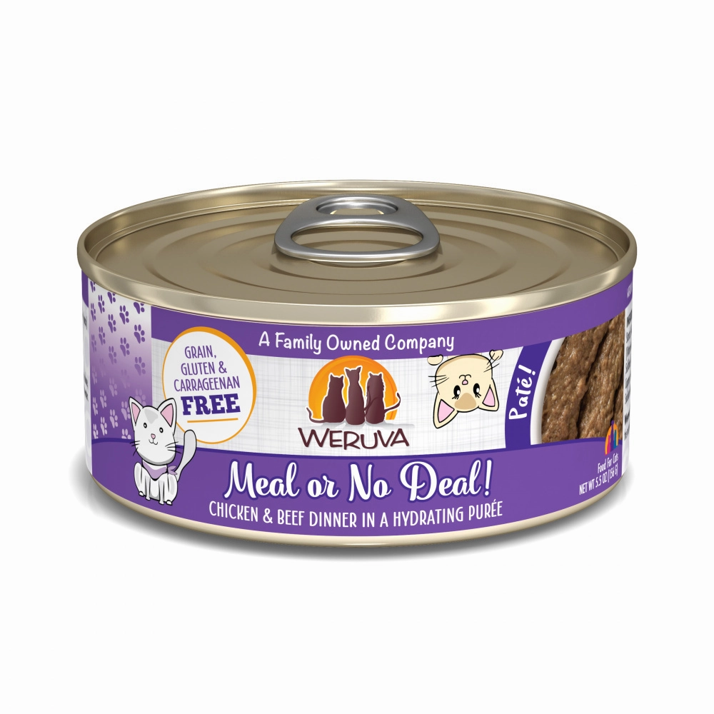 Weruva Classic Cat Pate Meal or No Deal! with Chicken & Beef Canned Cat Food cat toys and food,complete cat care,all in one cat kit