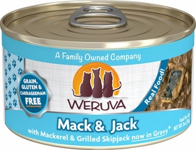 Weruva Mack And Jack With Mackerel and Grilled Skipjack Canned Cat Food cat supplies,cat essentials,cat accessories