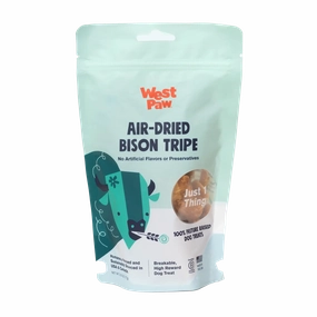 West Paw Air Bison Tripe Treats 2.5oz poultry chews,horse chew toys,bird packaged treats