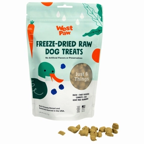 West Paw Freeze Dried Raw Duck Treats poultry chews,horse chew toys,bird packaged treats
