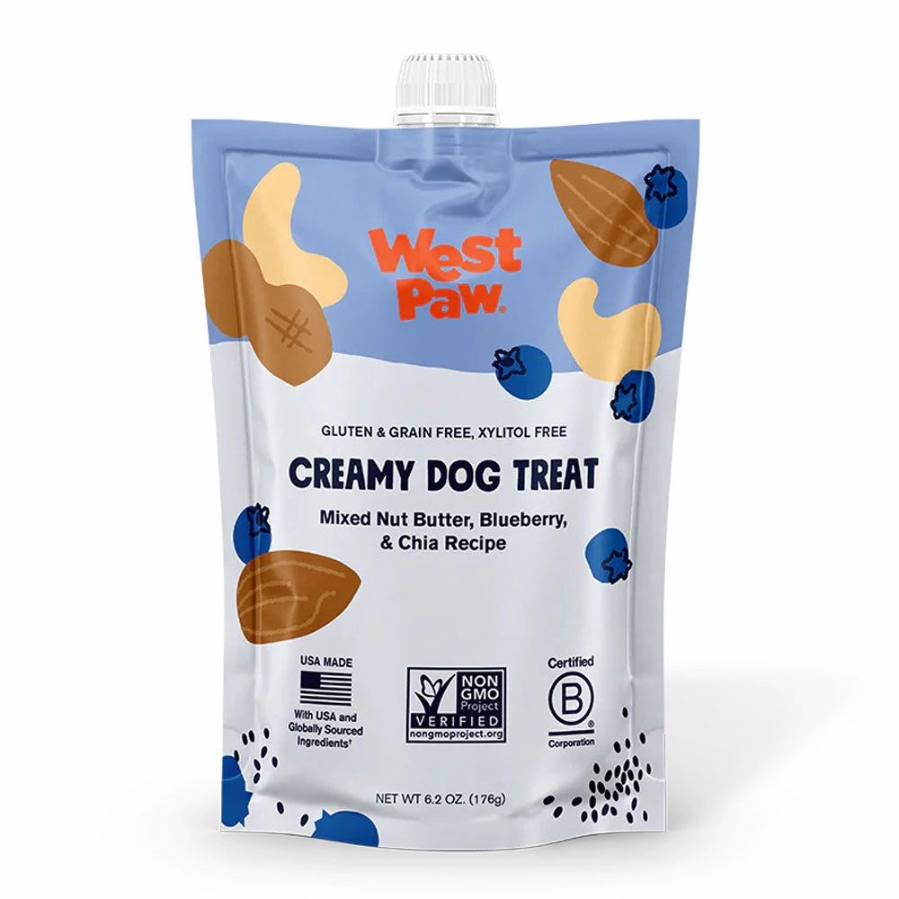 West Paw Nut Butter, Blueberry, and Chia Seed poultry chews,horse chew toys,bird packaged treats