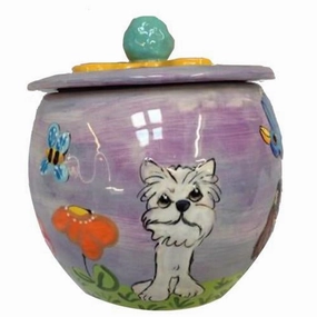 Westie 1 Dog Treat Jar pet apparel,dog hoodie,fashionable pet wear