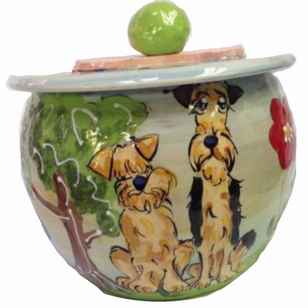 Wheaten Terrier 1 Dog Treat Jar pet apparel,dog hoodie,fashionable pet wear