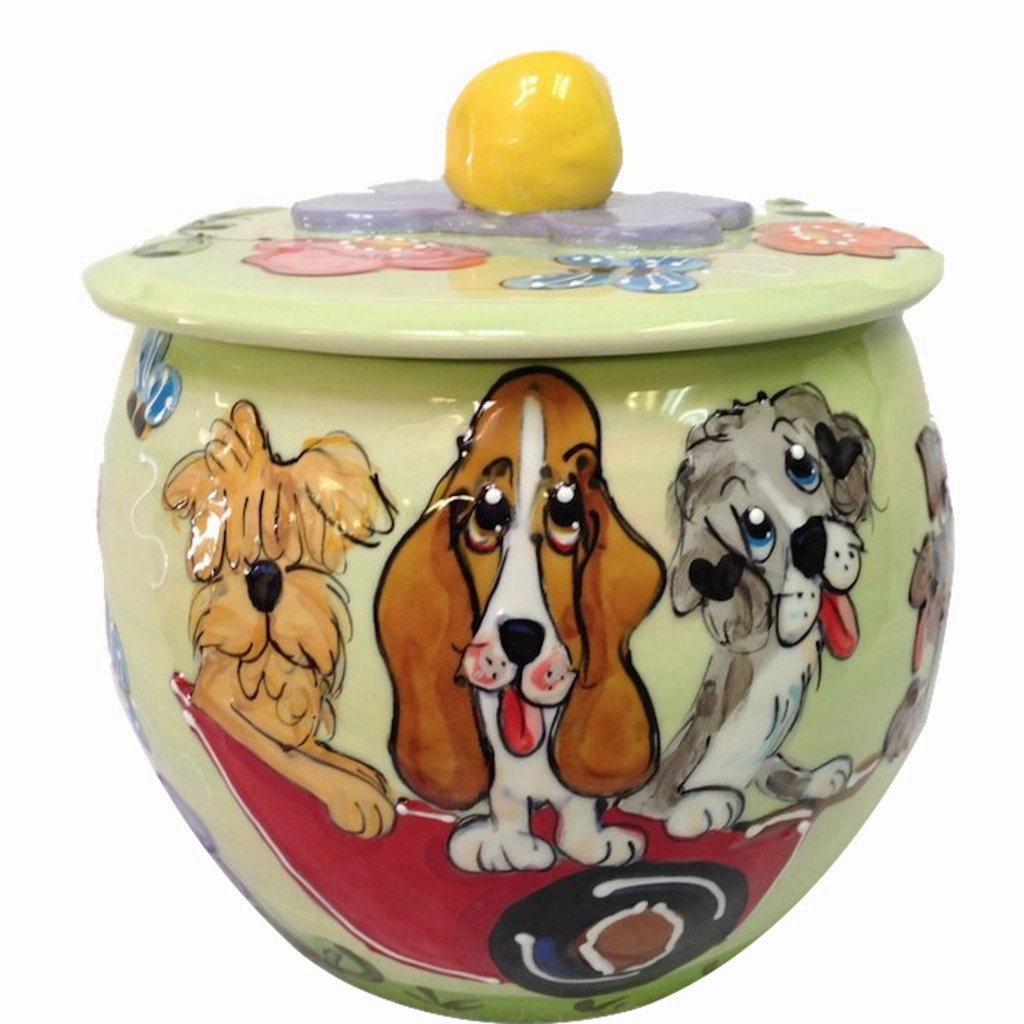Wheaten Terrier 2 Dog Treat Jar pet apparel,dog hoodie,fashionable pet wear