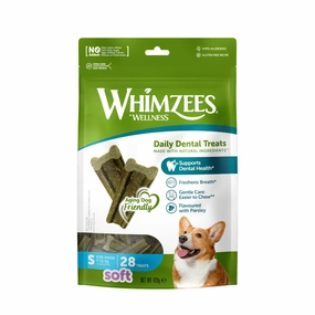 Whimzees All Natural Dental Treats for Dogs Soft S 28pcs dental dog chews,vet approved chews,teeth cleaning treats