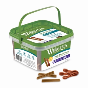 Whimzees All Natural Dental Treats For Dogs Variety Value Box XS 112pcs dental dog chews,vet approved chews,teeth cleaning treats