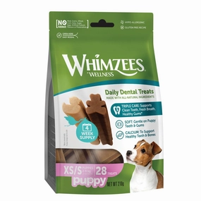 Whimzees Puppy Grain-Free Dental Dog Treats (XS/S) 28pc dog dental snacks,dental bones for dogs,dog oral sticks