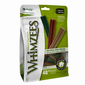 Whimzees Stix Xtra Small Mix Brown / Green / Orange 48 8 pcs meat dog treat,healthy dog snack,jerky for dogs
