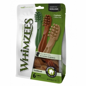 Whimzees Toothbrush Star L Mix Brown/Green/Orange meat dog treat,healthy dog snack,jerky for dogs
