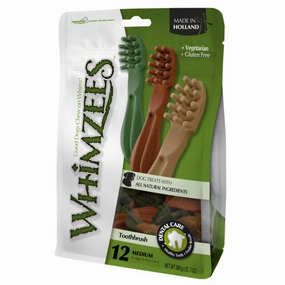 Whimzees Toothbrush Star M Mix Brown/Green/Orange meat dog treat,healthy dog snack,jerky for dogs