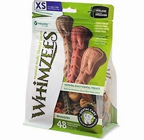 Whimzees Toothbrush Star Xs Mix Brown/Green/Orange meat dog treat,healthy dog snack,jerky for dogs