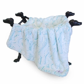 Whisper Dog Blanket Aqua fleece dog blanket,soft dog throw,cozy pet blanket