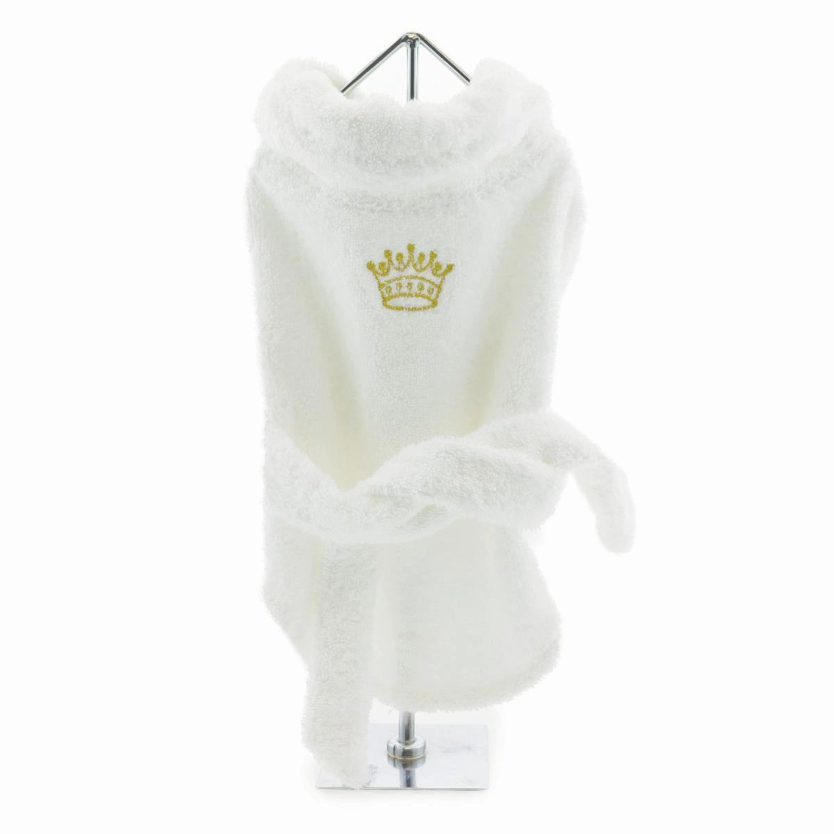 White Gold Crown Cotton Dog Bathrobe dog underwear,dog diaper,pet undergarments