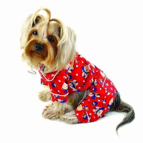 Winter Bear Flannel Dog Pajamas dog underwear,dog diaper,pet undergarments