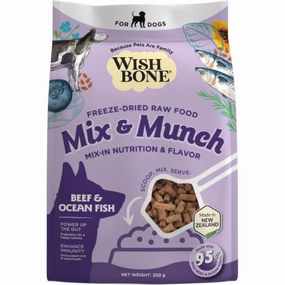 Wishbone Mix & Munch Beef & Ocean Fish Grain-Free Freeze-Dried Raw Food Dog Food Topper 350g horse supplement horse vitamins animal probiotics livestock digestive aid horse immune booster