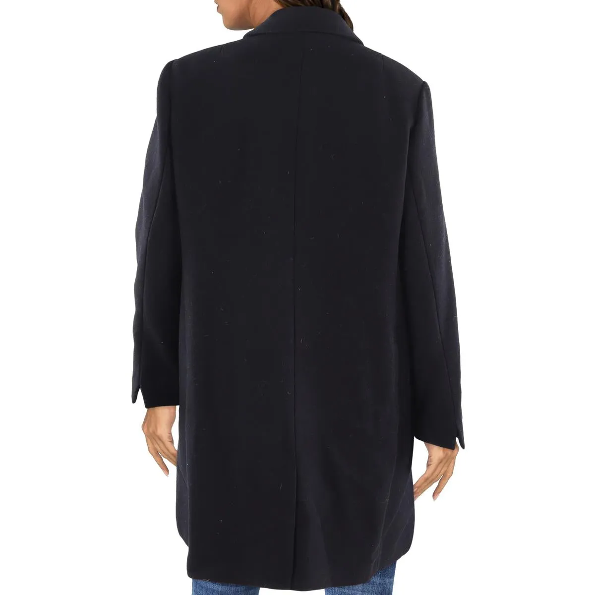 Womens Asymmetric Wool Wool Coat