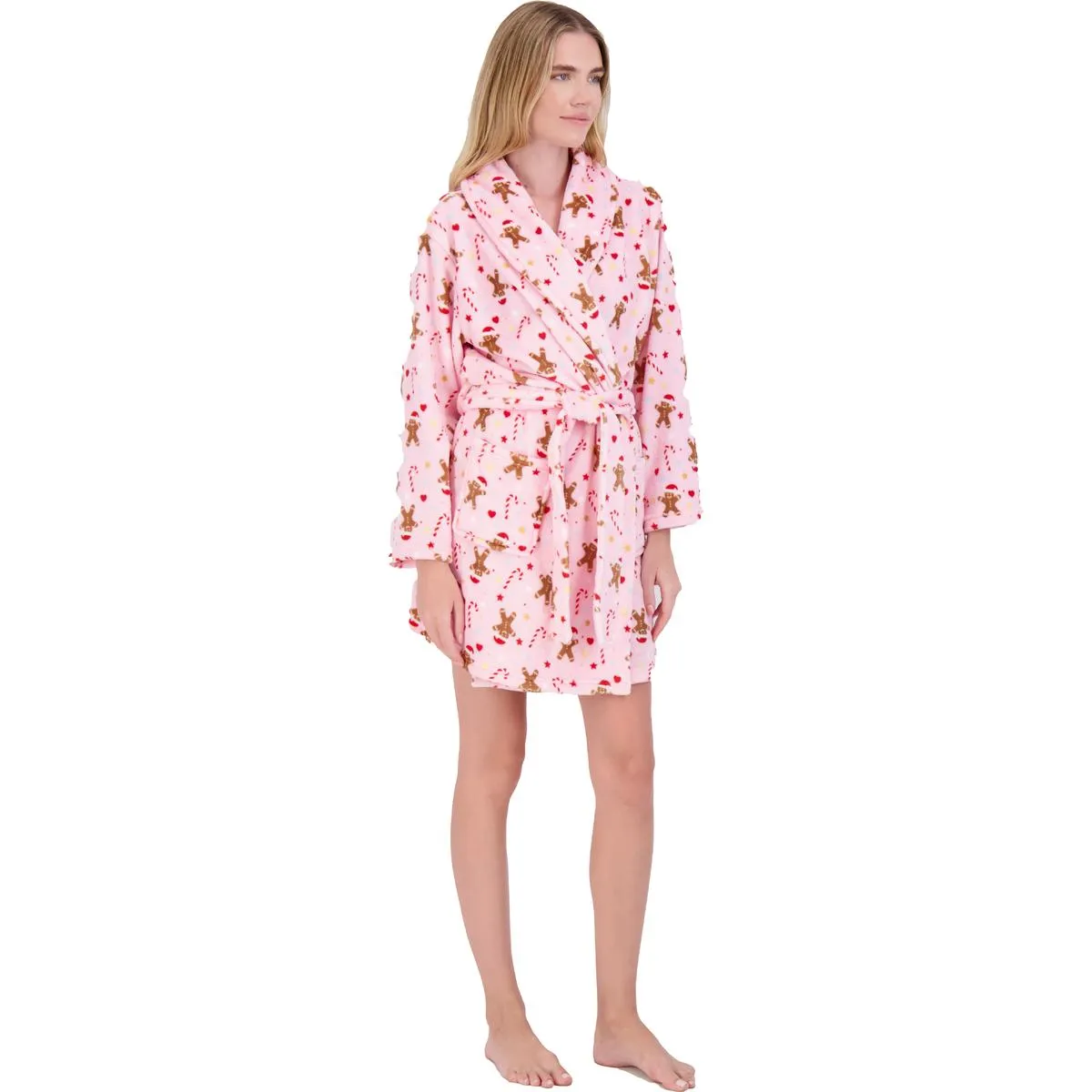 Womens Comfy Sleepwear Short Robe
