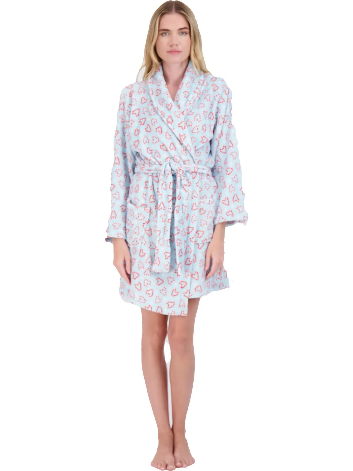 Womens Comfy Sleepwear Short Robe