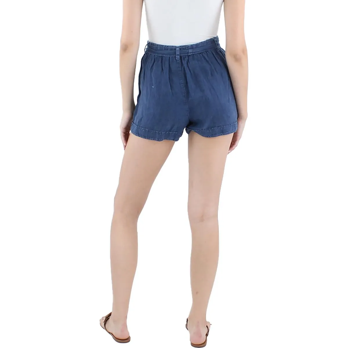 Womens High Rise Stretch Casual Shorts