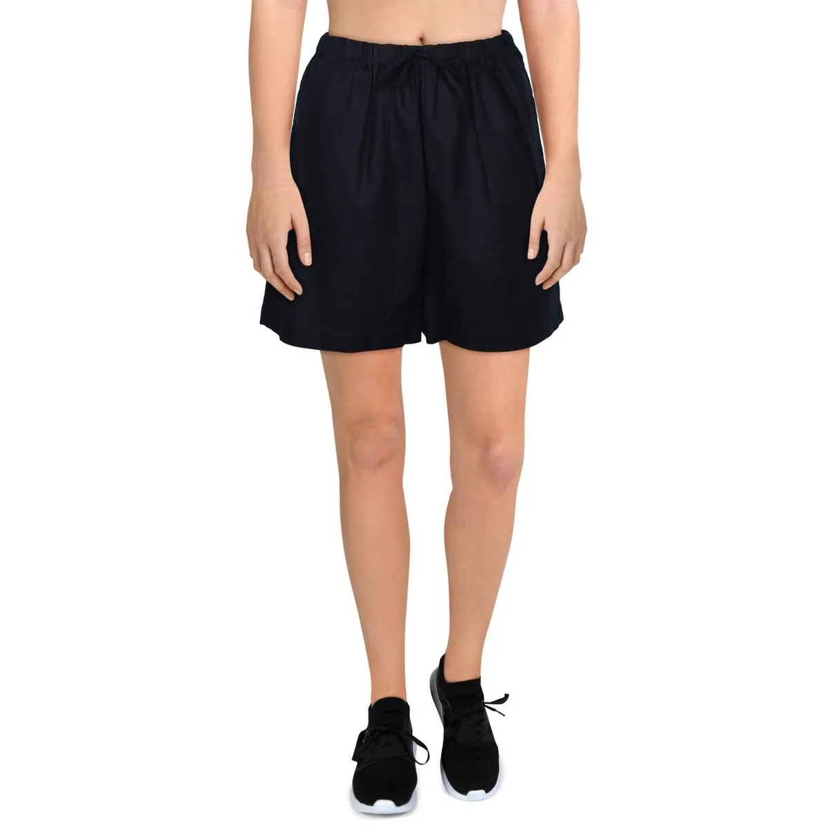 Womens Linen Blend Mini Casual Shorts