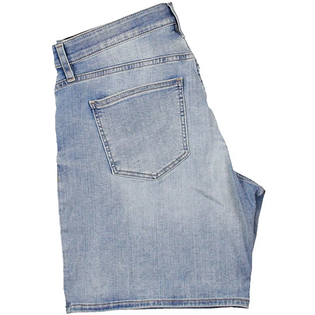 Womens Mid-Rise Boyfriend Denim Shorts